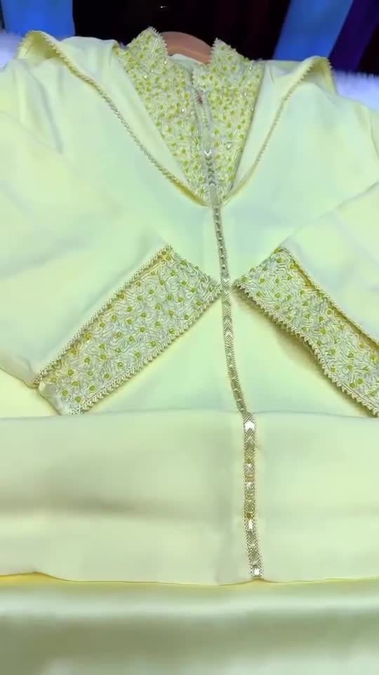 Djellaba Jaune vanille