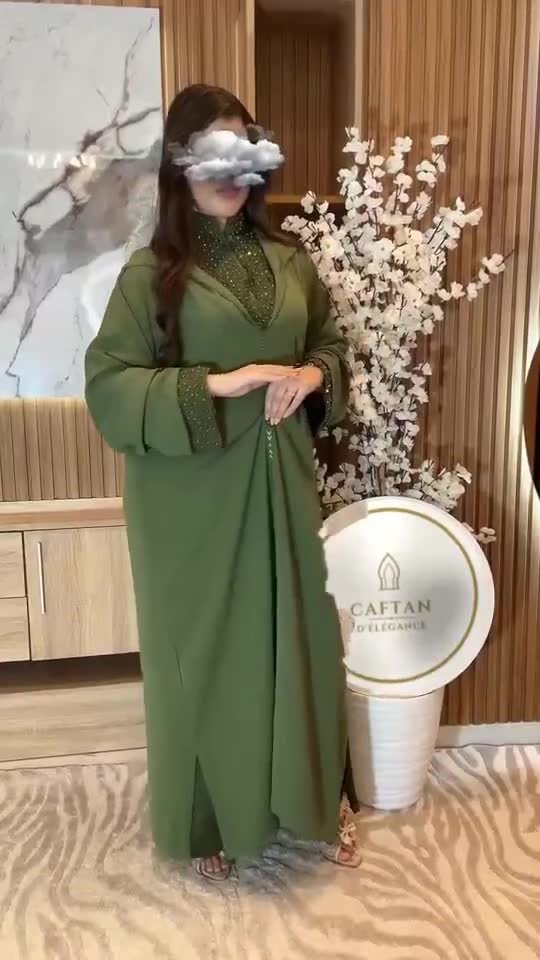 Djellaba Vert émeraude